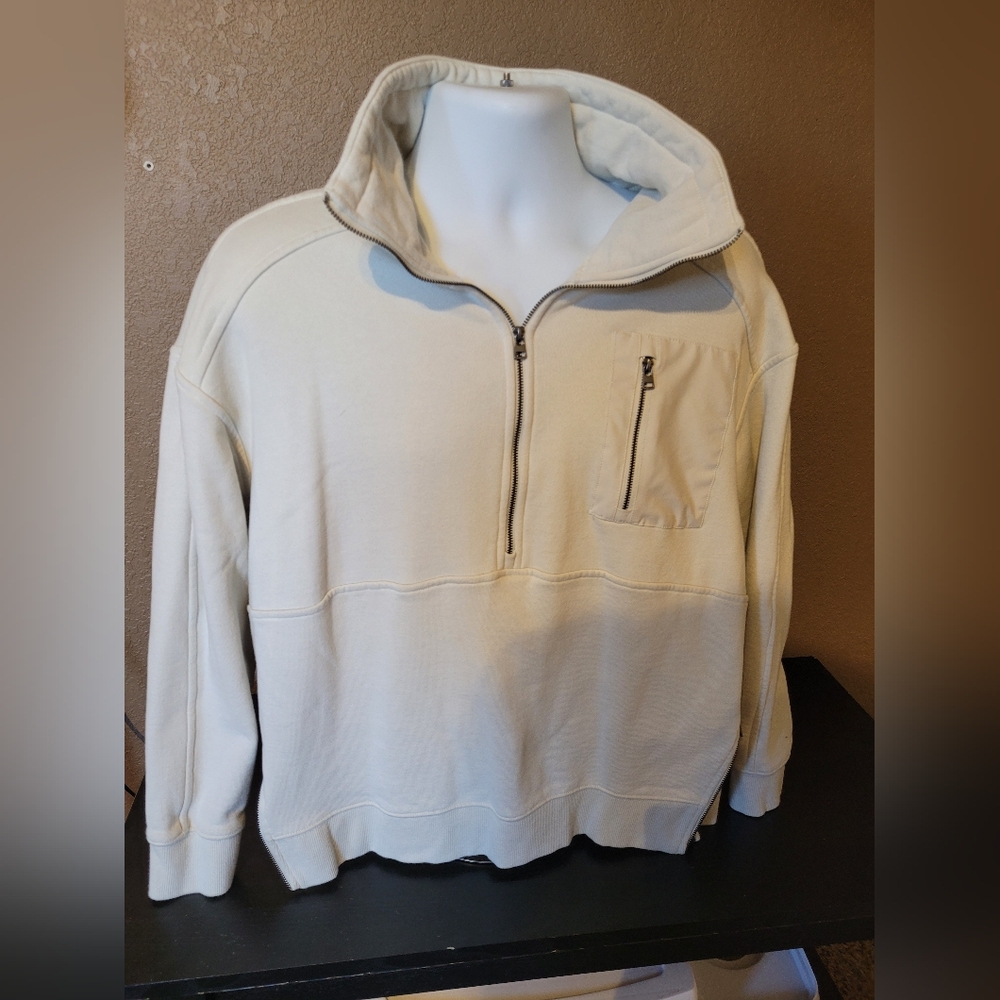 Cream Half-Zip Sweater - Picture 2 of 5